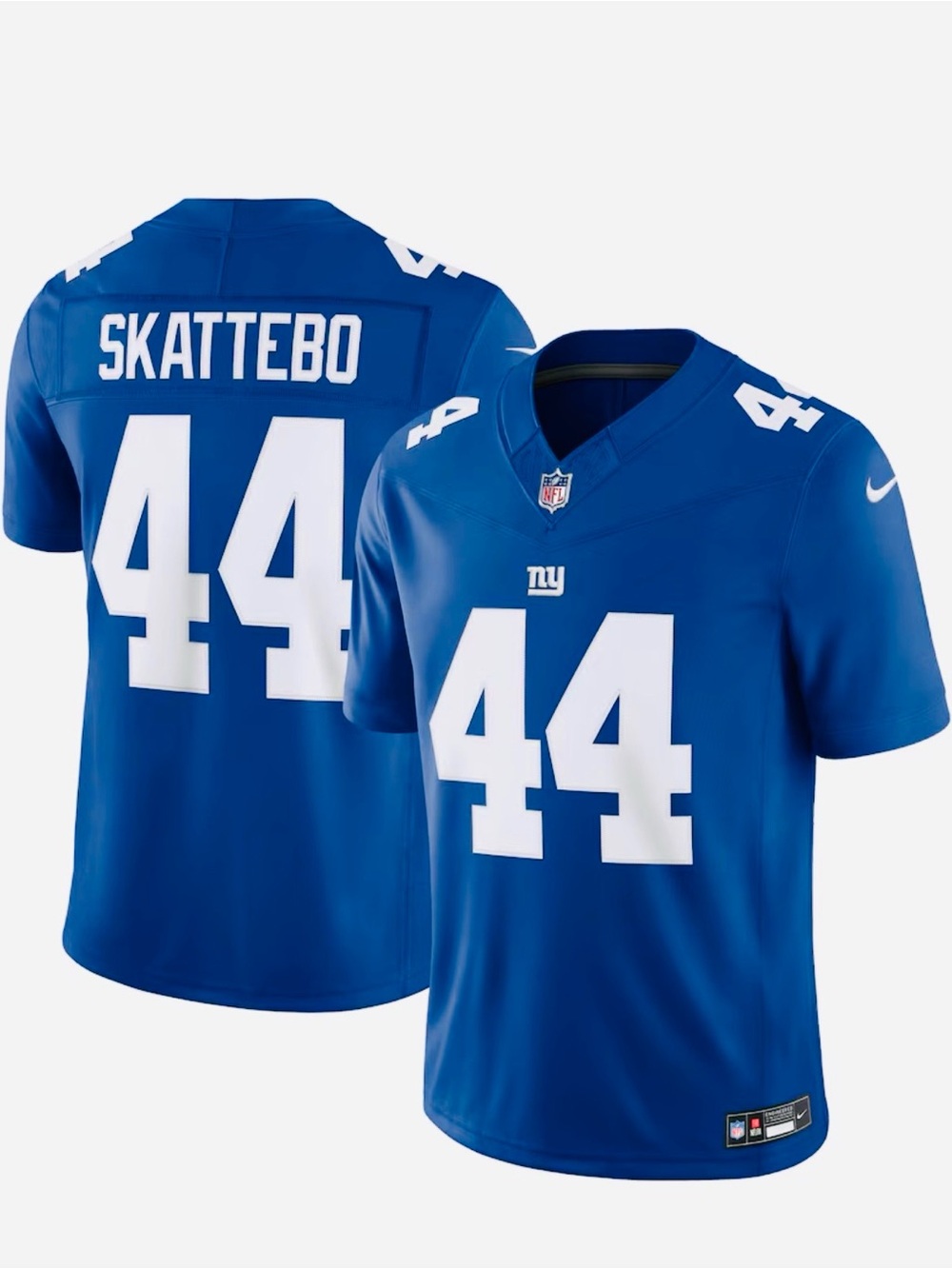 NWT, New York Giants Cam Skattebo Nike Royal Team Game Jersey Size XXXL